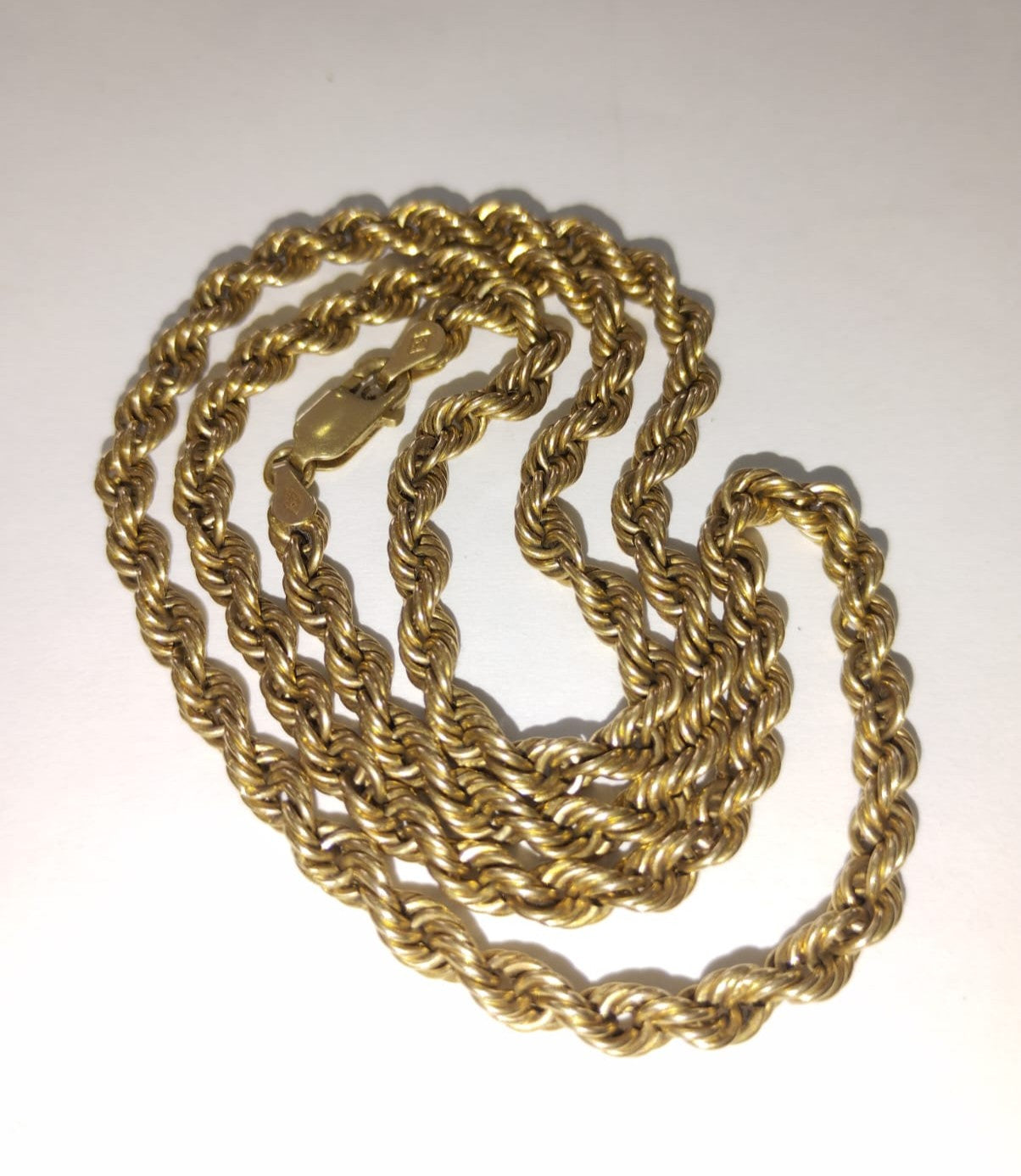 💛 CADENA DE ORO 10K – TIPO TORSAL – 9.10 g ✨