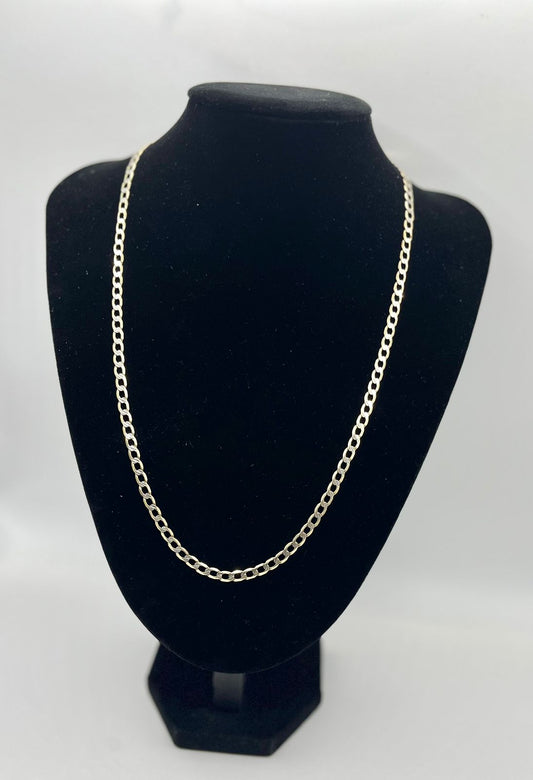 Oro Cadena 10K Peso 13.2 Gramos 29 cm eslabon 1 x 1