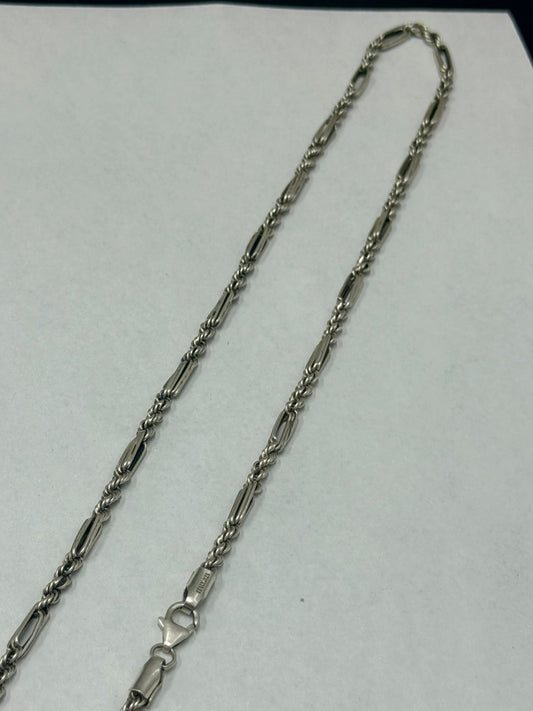✨ Cadena Figaro de Plata – 19.4 g 💎💖