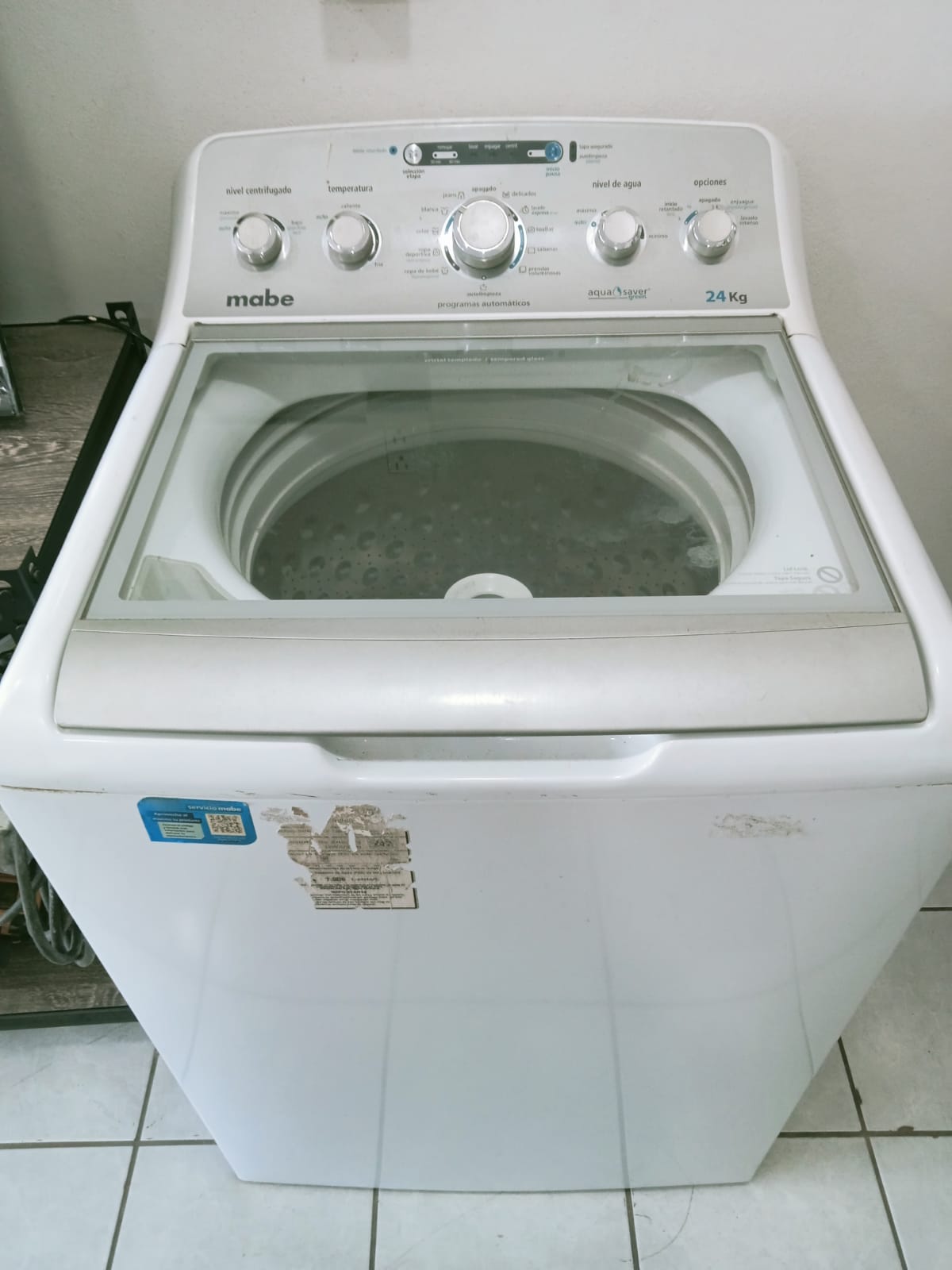 🧺 Lavadora Mabe 24 kg (Modelo LMA74215WBAB0)
