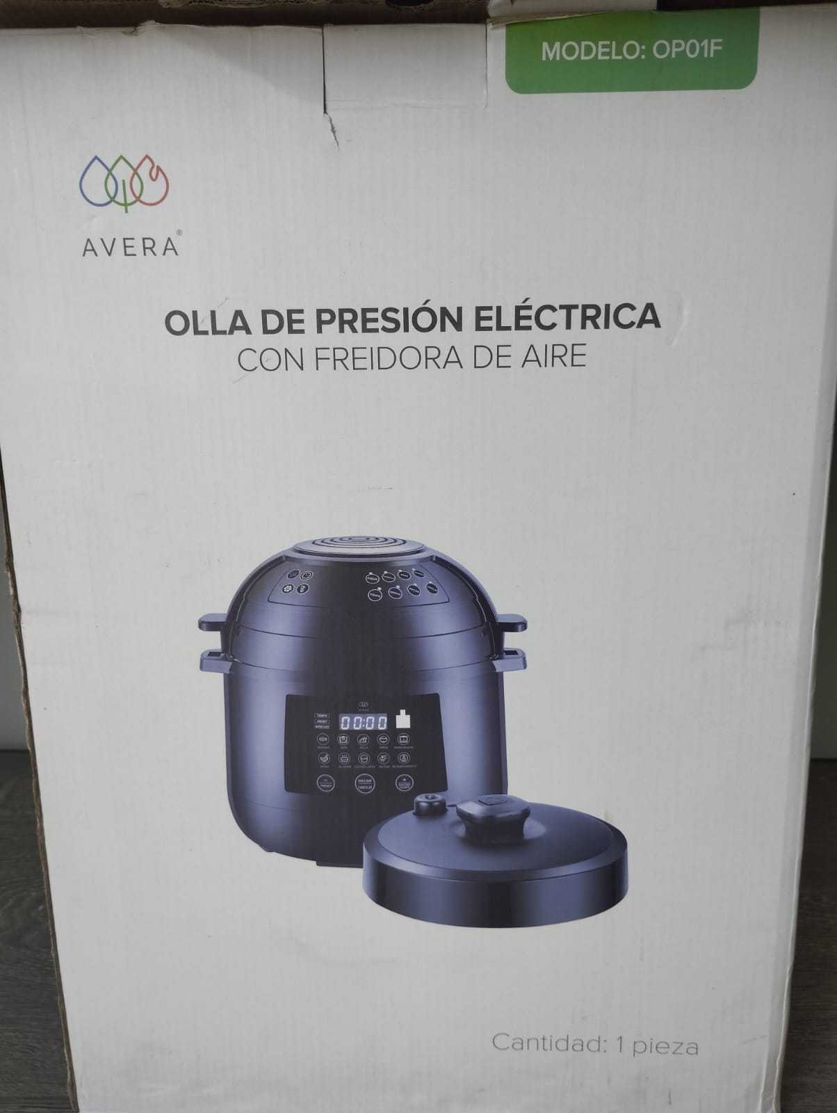 Olla de Presión Avera airfryer 10 presets op01f-USADA