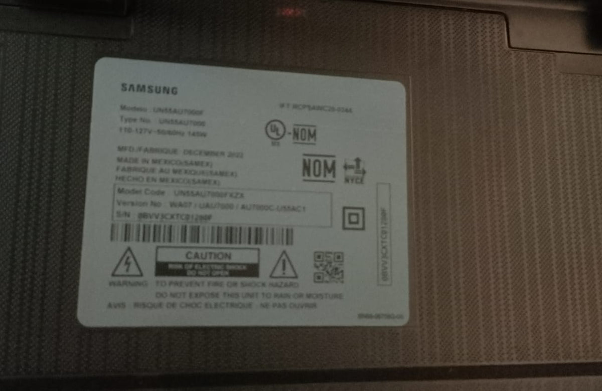Smart tv 55 Pulgadas SAMSUNG, usado