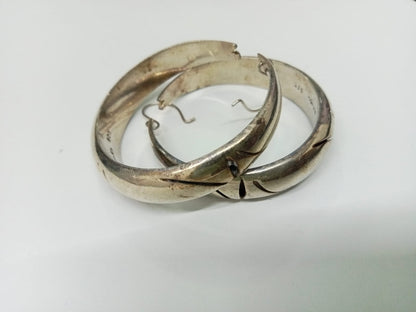 Arracadas de plata de plata 22.6gramos .925