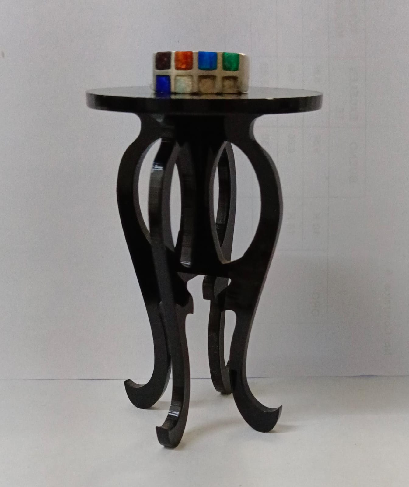 Anillo con cuarzos PLATA 925 peso 5.5gr, usado