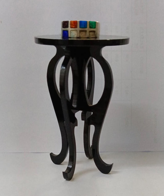 Anillo con cuarzos PLATA 925 peso 5.5gr, usado