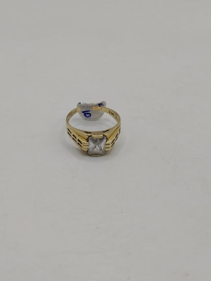 Anillo piedra grande ORO 10k peso 3.1gr #8, usado