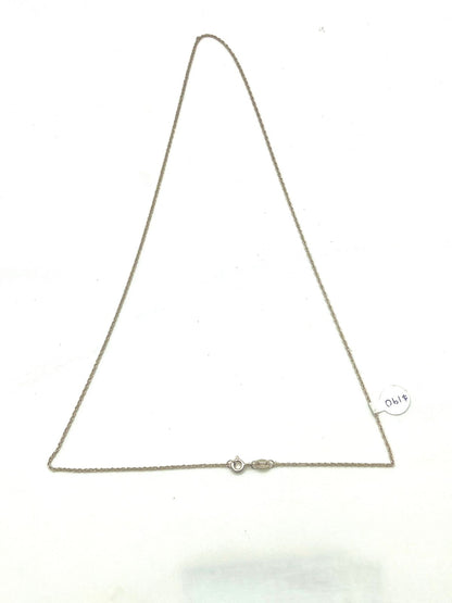 Cadena tejido torzal de plata .925 pesa 2gr 27cm