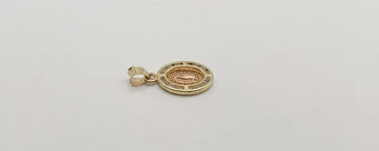 Dije de virgen ORO 10k peso 1.1gr, usado