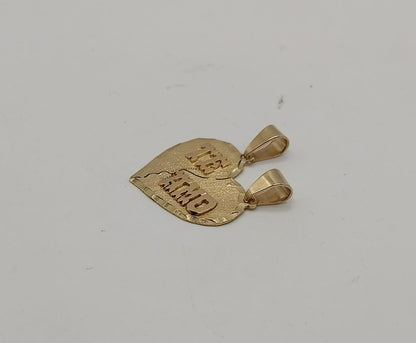Dije de corazon ORO 10k peso 3.8gr, usado
