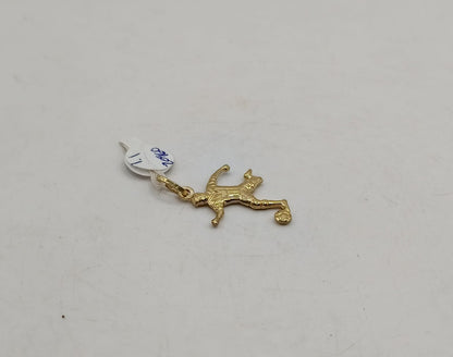 Dije de futball ORO 10k peso 1.1gr, usado