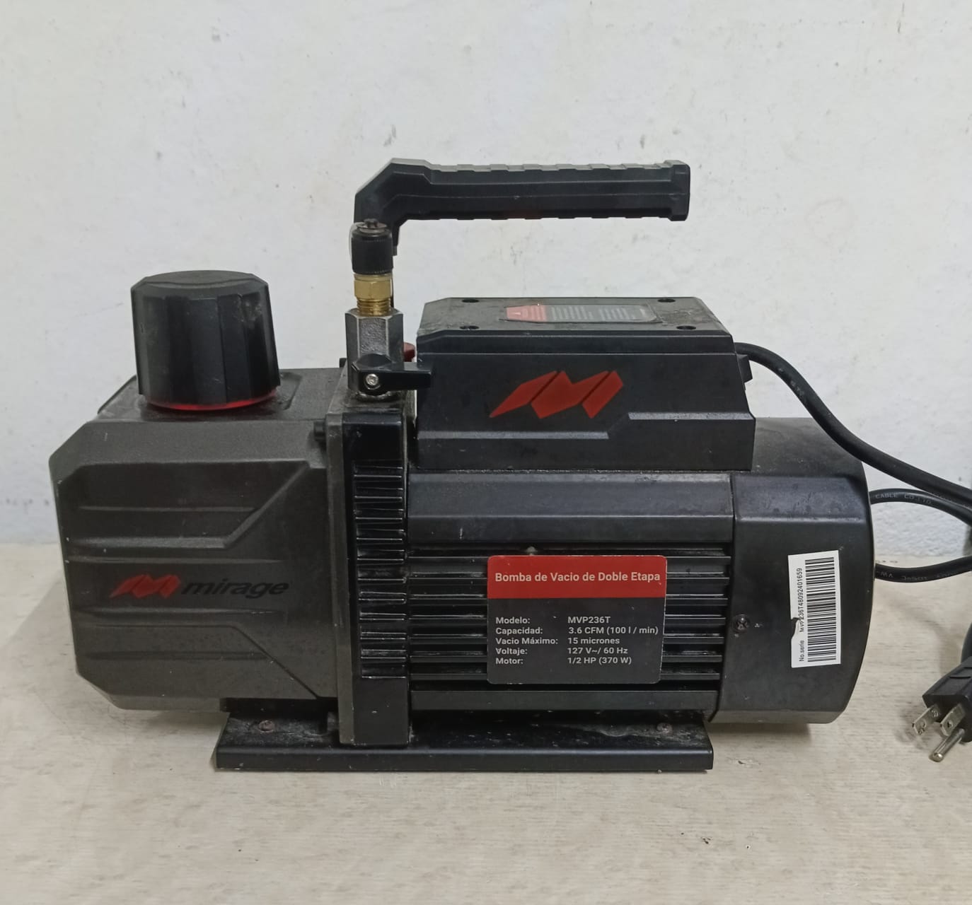 Bomba de vacio MIRAGE mvp236t, usado