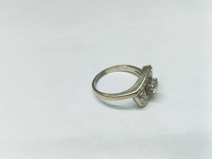 ✨ Anillo de Oro Blanco 14K con Diseño Yin Yang – Talla 6.5✨