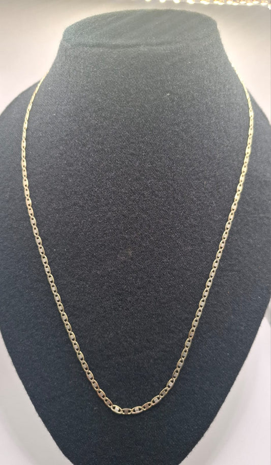 Cadena tipo gussi ORO 14k peso 6.3gr, usado