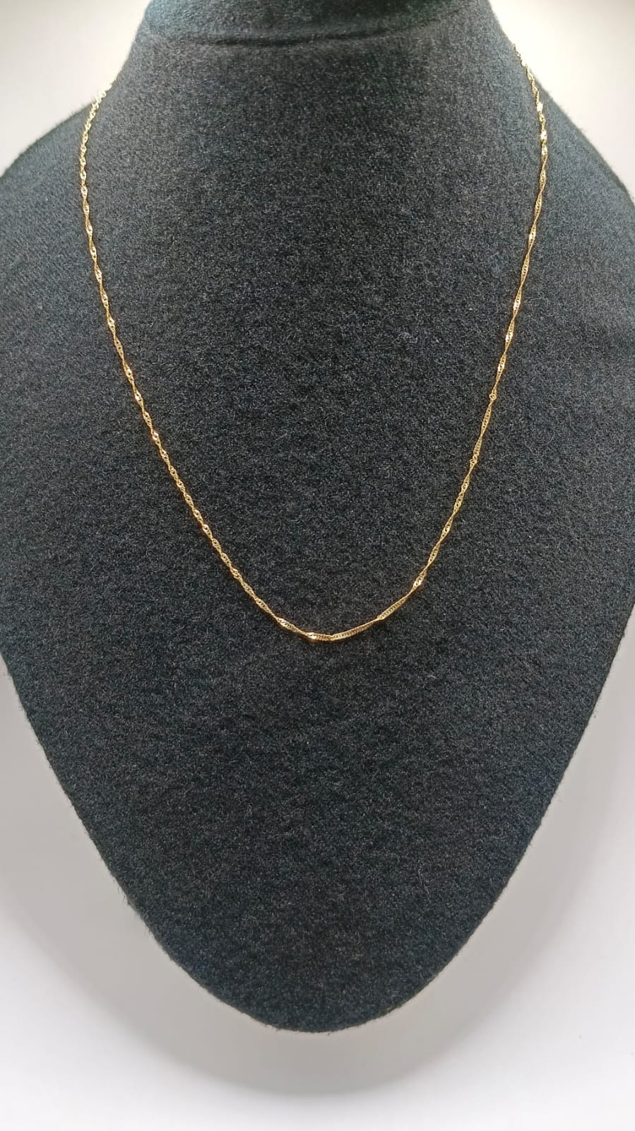 Cadena torzal ORO 10k peso 1gr
