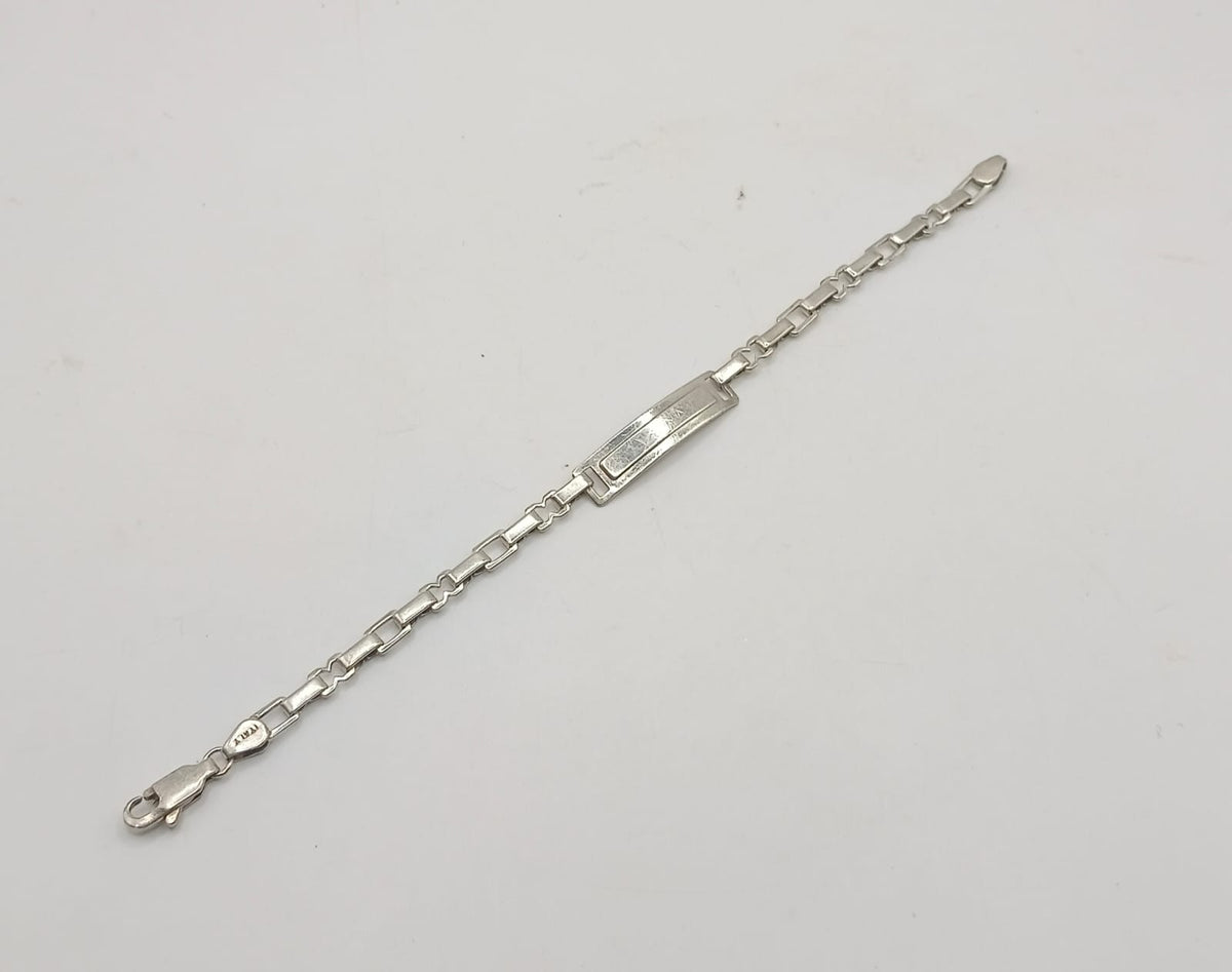 Pulsera infantil PLATA 925 peso 4.1gr, usado