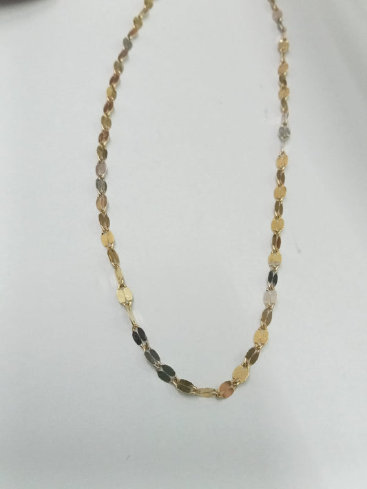 💫 Collar Tejido Moderno en Oro 10k – Estilo Contemporáneo con Brillo Atemporal 💫