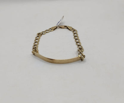 Esclava lisa ORO 10k peso 7.8gr 20cm, usado