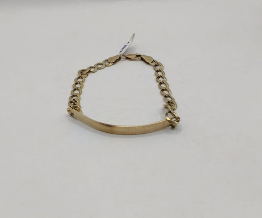 Esclava lisa ORO 10k peso 7.8gr 20cm, usado