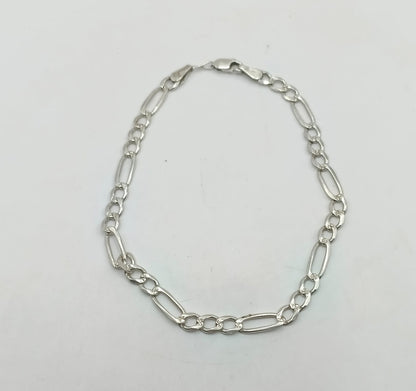 Pulsera eslabon 3x1 PLATA 925 peso 5.4gr