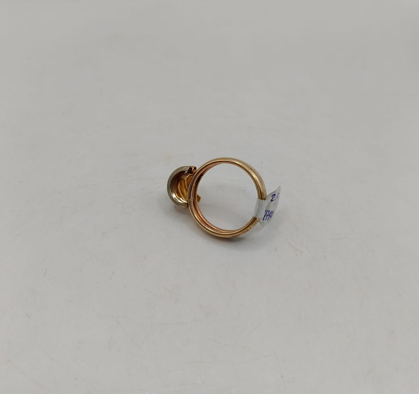 Anillo 4 tonos ORO 10k peso 2gr, usado