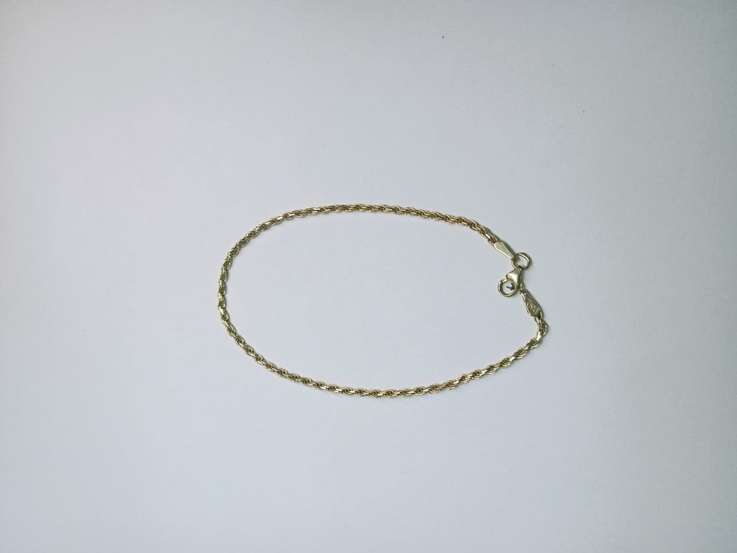 Pulsera de Oro 14K Diseño Tejido Torzal