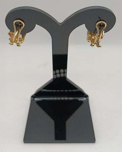 Juego de anillo y aretes con perlas y sirconias ORO 10k peso 6.6gr, usado