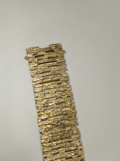 BRAZALETE DE ORO 14 K PESO 75.80GRS TEXTURIZADA 💛