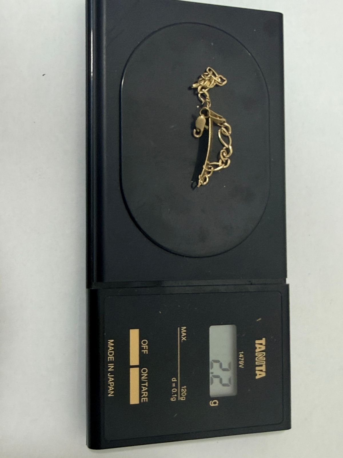 ESCLAVA PARA BEBE EN ORO DE 10K 2.2 GR 13 CM
