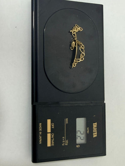 ESCLAVA PARA BEBE EN ORO DE 10K 2.2 GR 13 CM