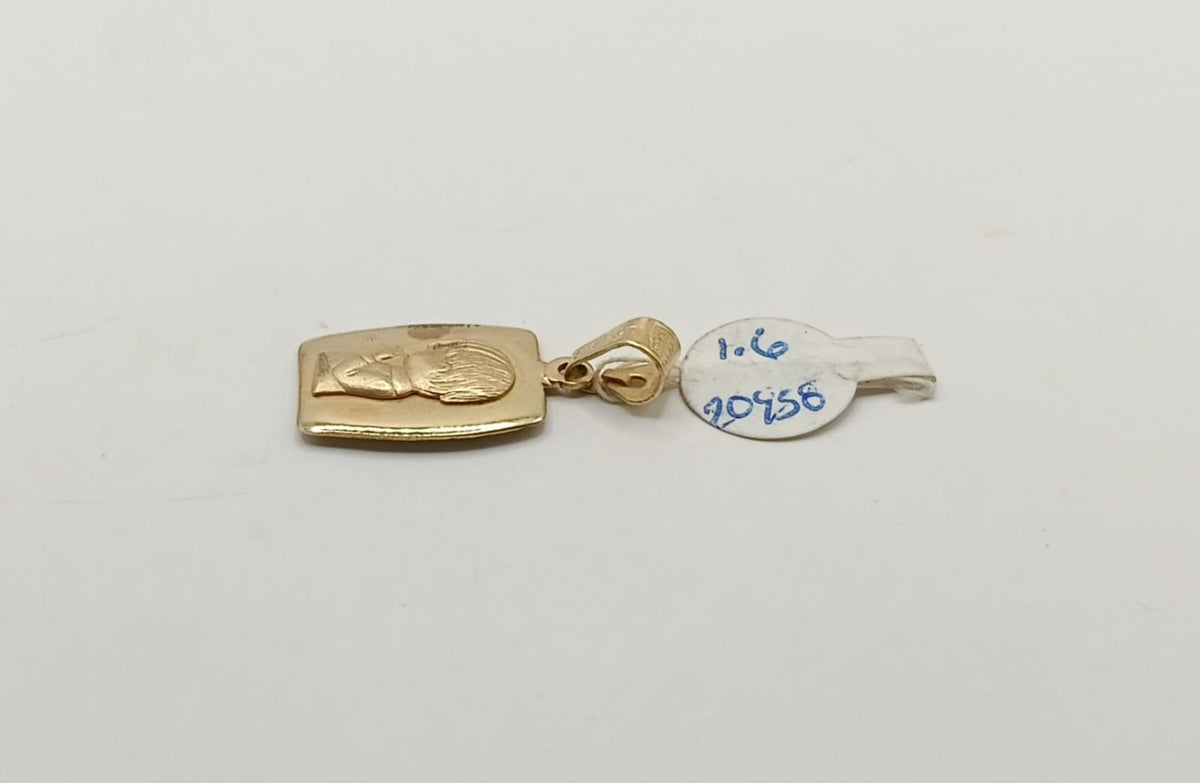 Dije religioso en cuadro ORO 10k peso 1.6gr