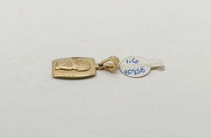 Dije religioso en cuadro ORO 10k peso 1.6gr