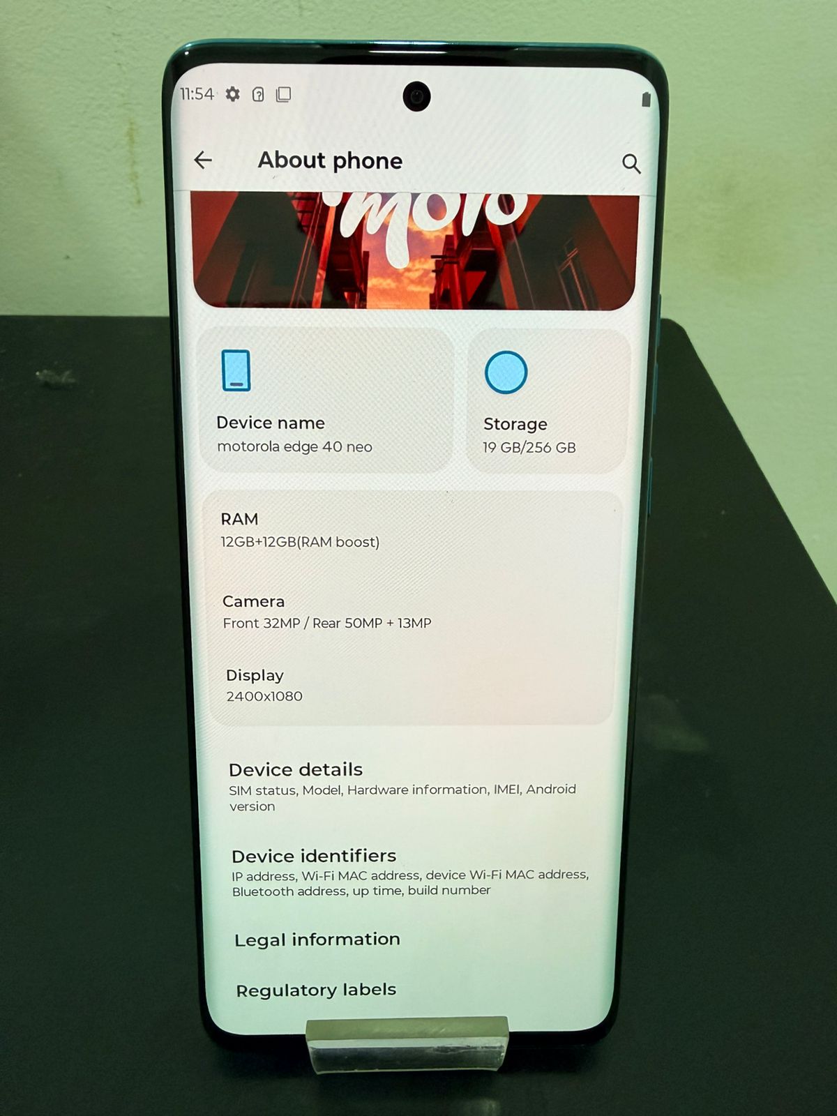 MOTOROLA EDGE 40 NEO 256 GB 12 RAM-USADO