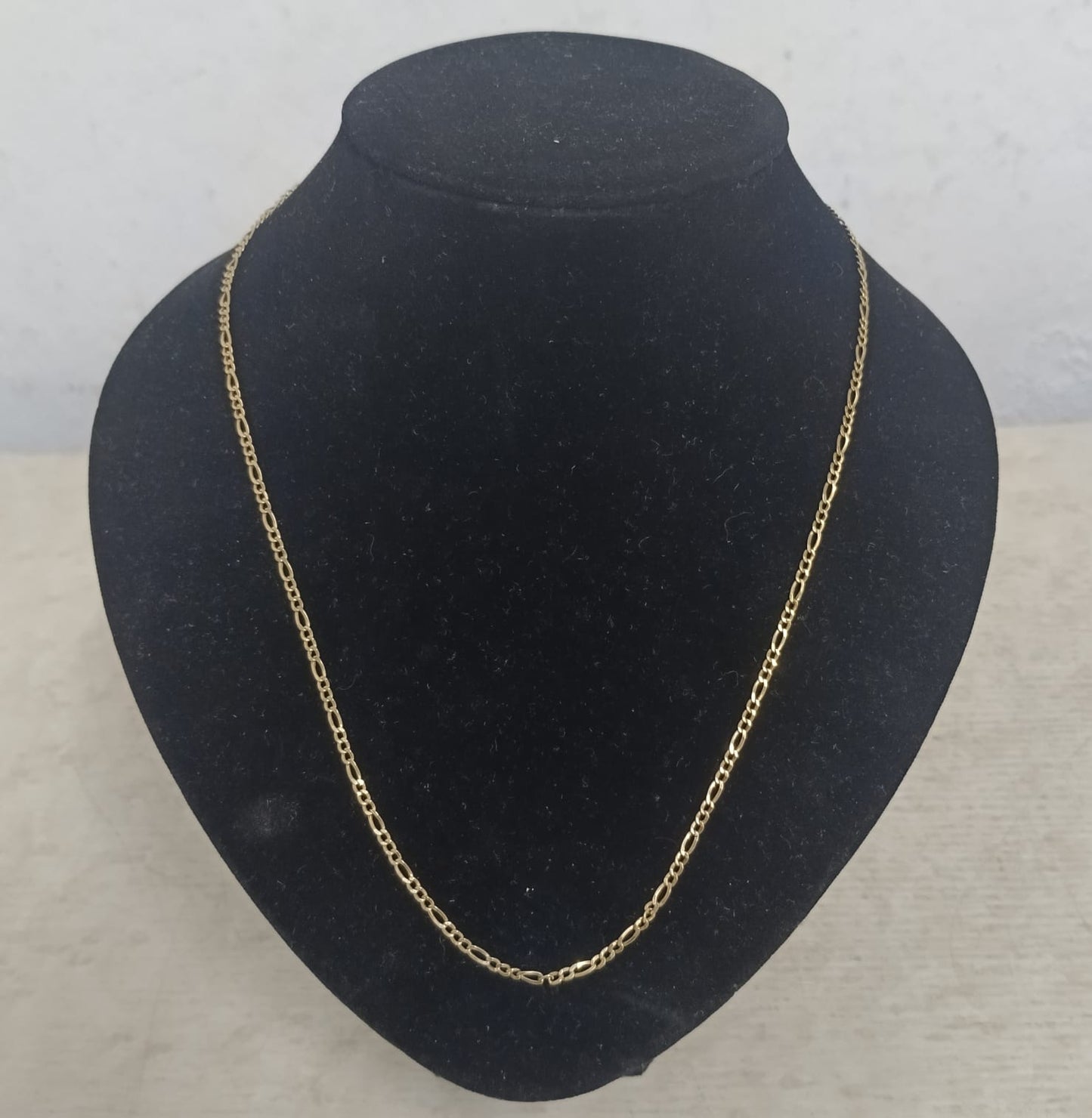 Collar eslabon 3X1 ORO 10k peso 2.6gr, usado