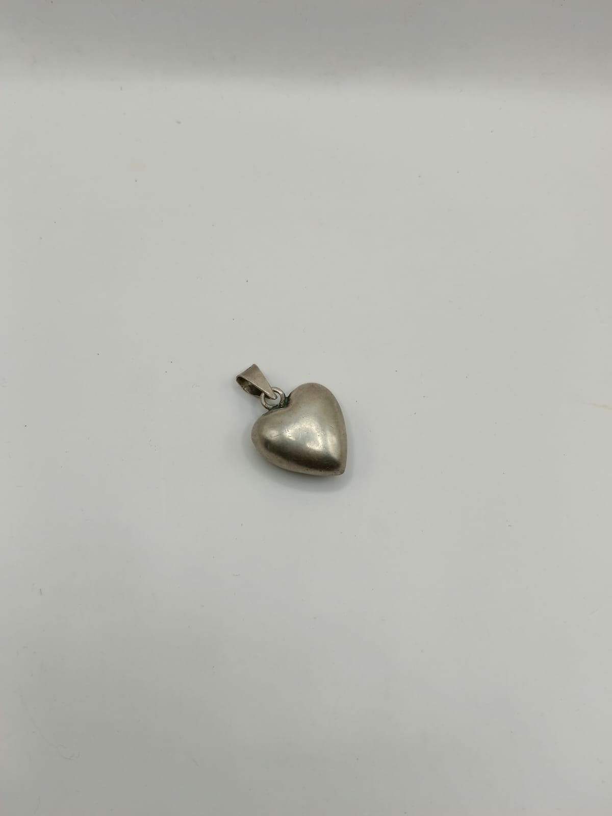 Dije de corazon PLATA 925 peso 12.4gr, usado
