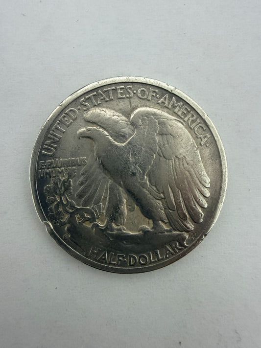 MONEDA DE PLATA MEDIO DOLAR .900 🔹 Walking Liberty Half Dollar