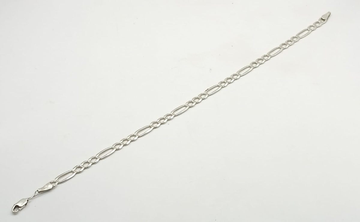 Pulsera eslabon 3x1 PLATA 925 peso 5.4gr
