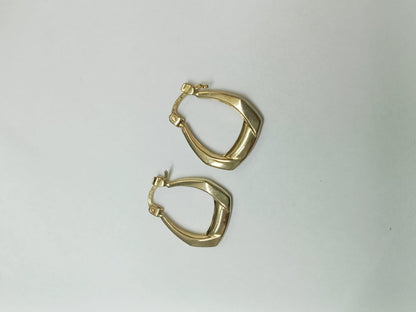 par aretes de oro 14k