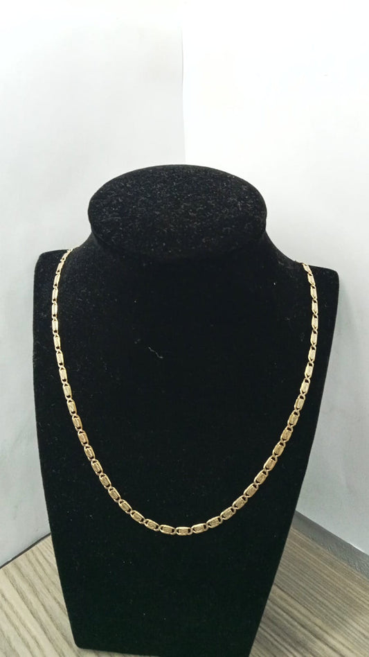 cadena diseño gucci 10k mide 34 cm pesa 12gms