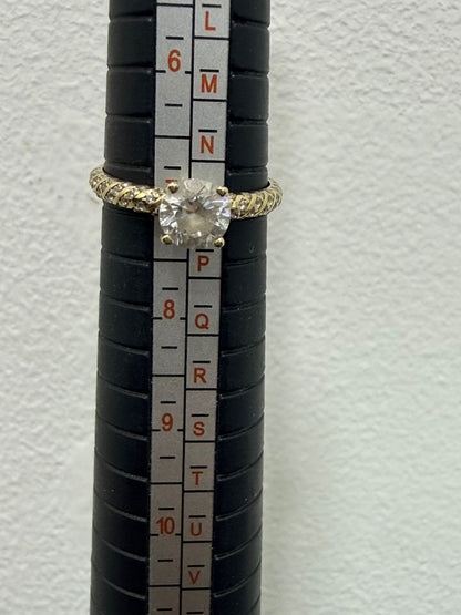 ANILLO CON SINTETICO EN ORO DE 10 K #7 1.9 GR