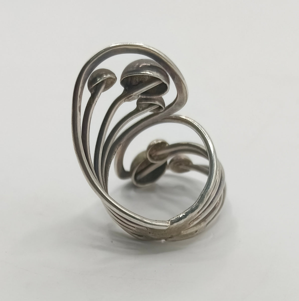 Anillo 6 bolas PLATA 925 peso 9.3gr