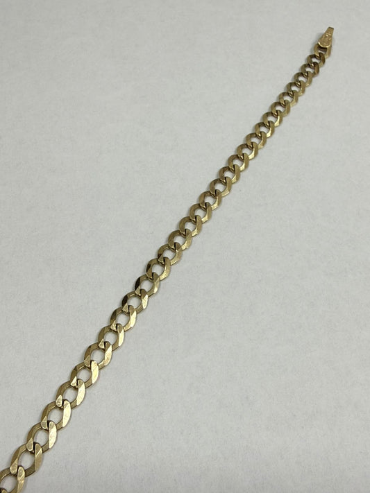 PULSERA HECHURA ESLABON EN ORO DE 10 K 19 CM 4.5 GRAMOS