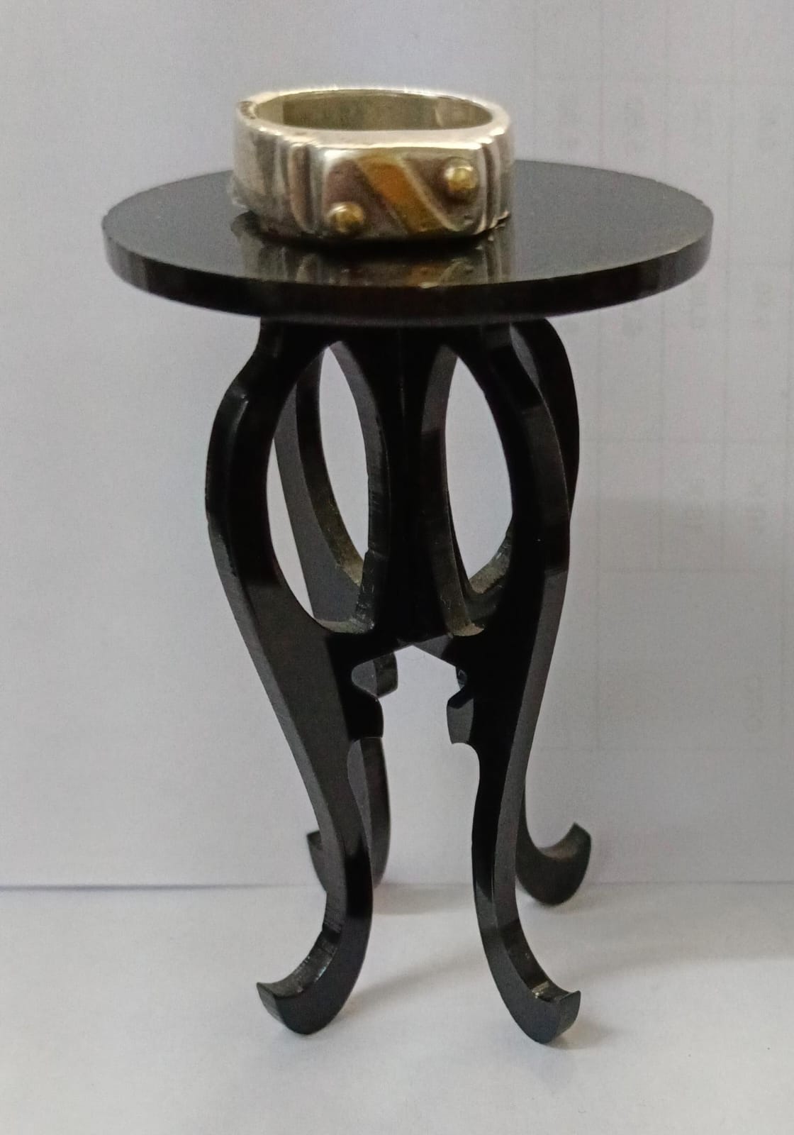 Anillo con dorados PLATA 925 peso 15.1gr, usado