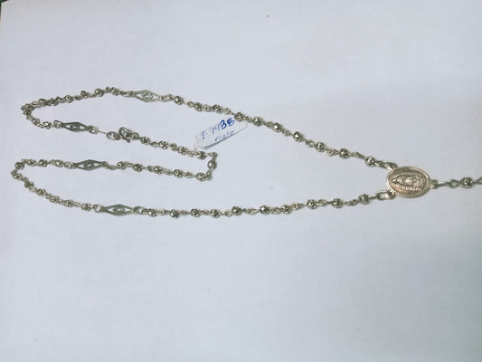 🙏 Rosario de Plata 925 – 38 cm / 10.9 g ✨