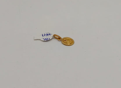 medalla religiosa ORO 14k peso .8gr, usado
