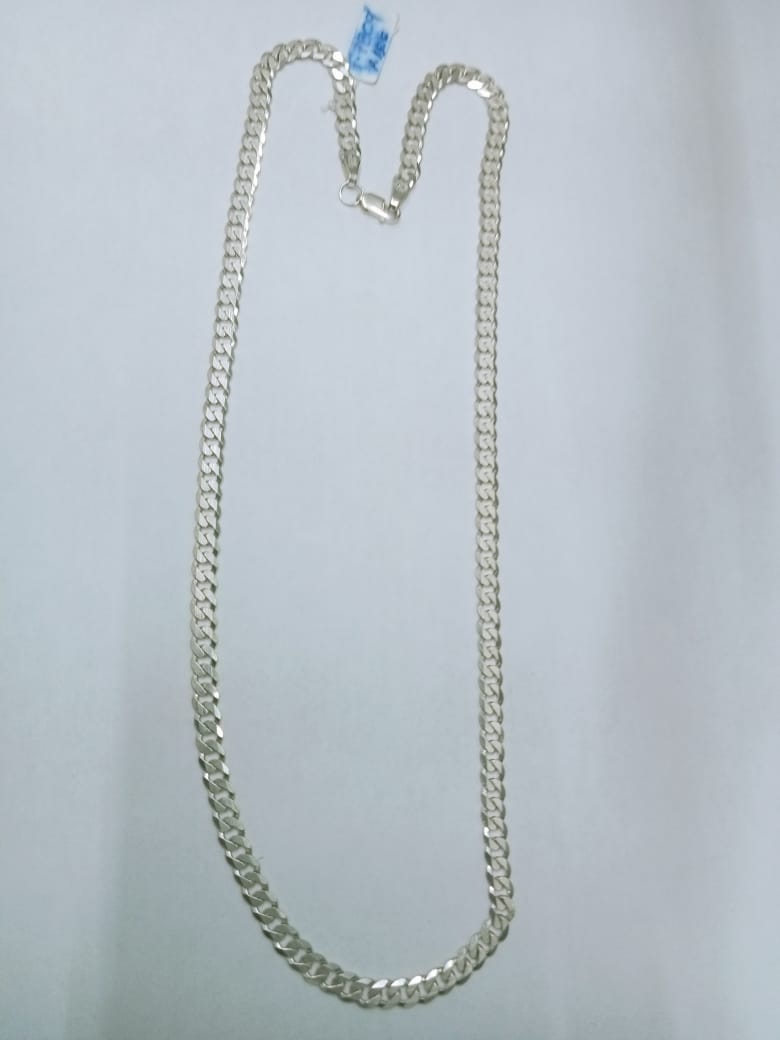 Cadena de Plata 925 con Diseño Planchado – 25 cm
