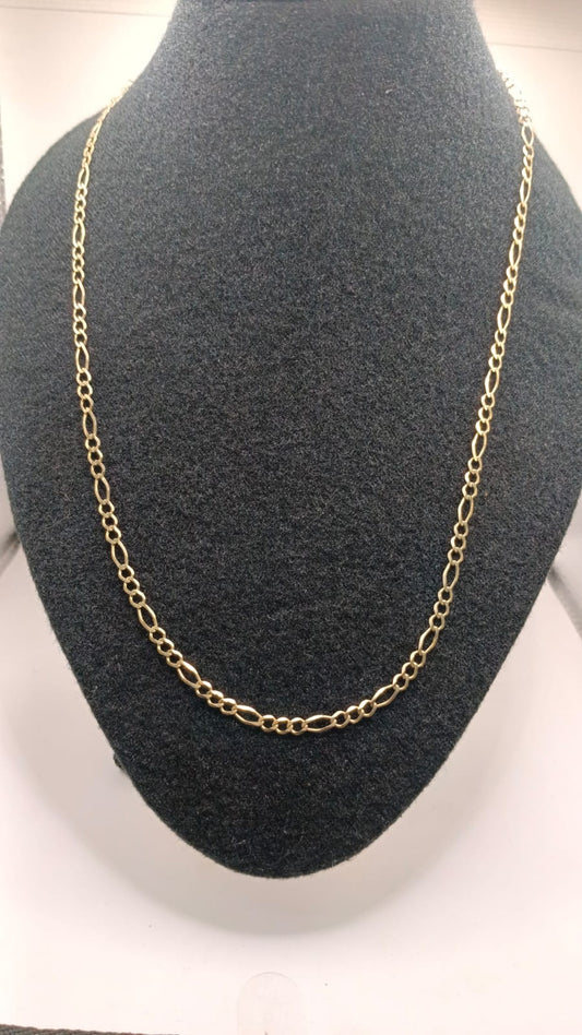 Cadena de ORO eslabon 3x1 10k peso 7.2g, usado