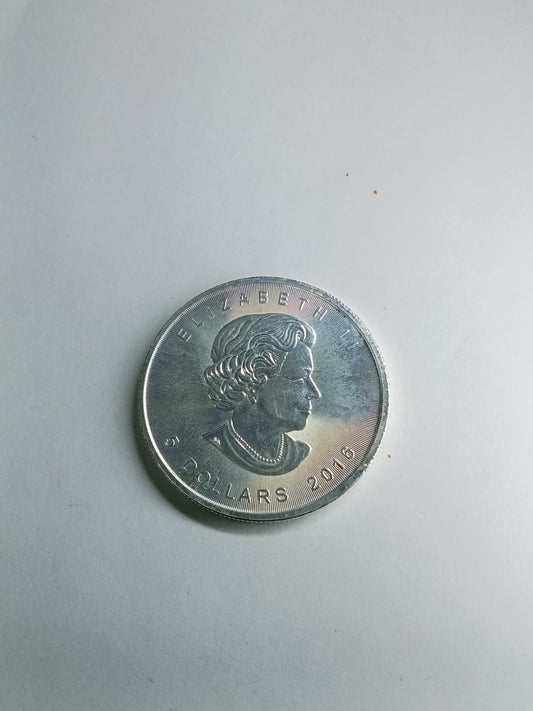 Moneda de Plata Elizabeth II $5 Ley .999