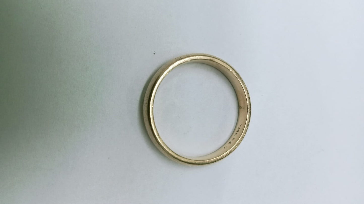 Argolla de Oro 14K — Diseño Liso ✨💍