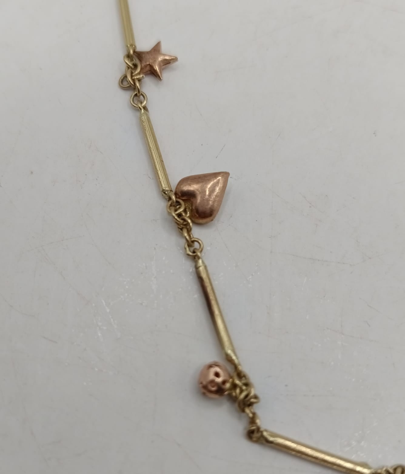 Pulsera de pie ORO 8k peso 5.4gr, usado