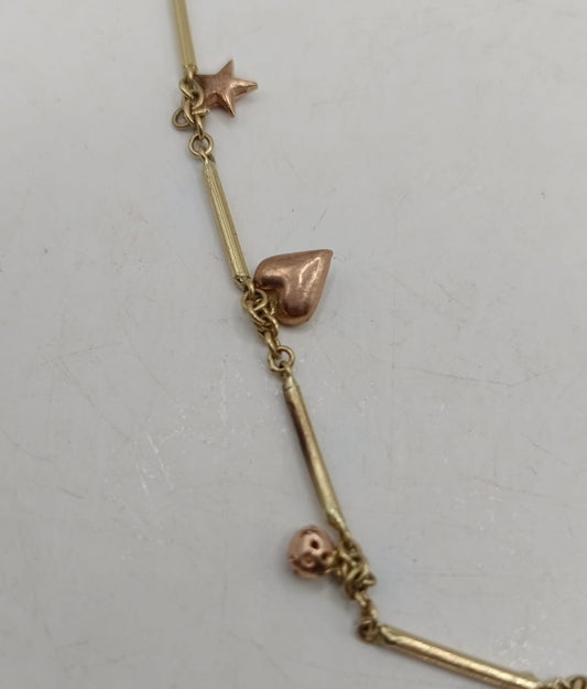 Pulsera de pie ORO 8k peso 5.4gr, usado